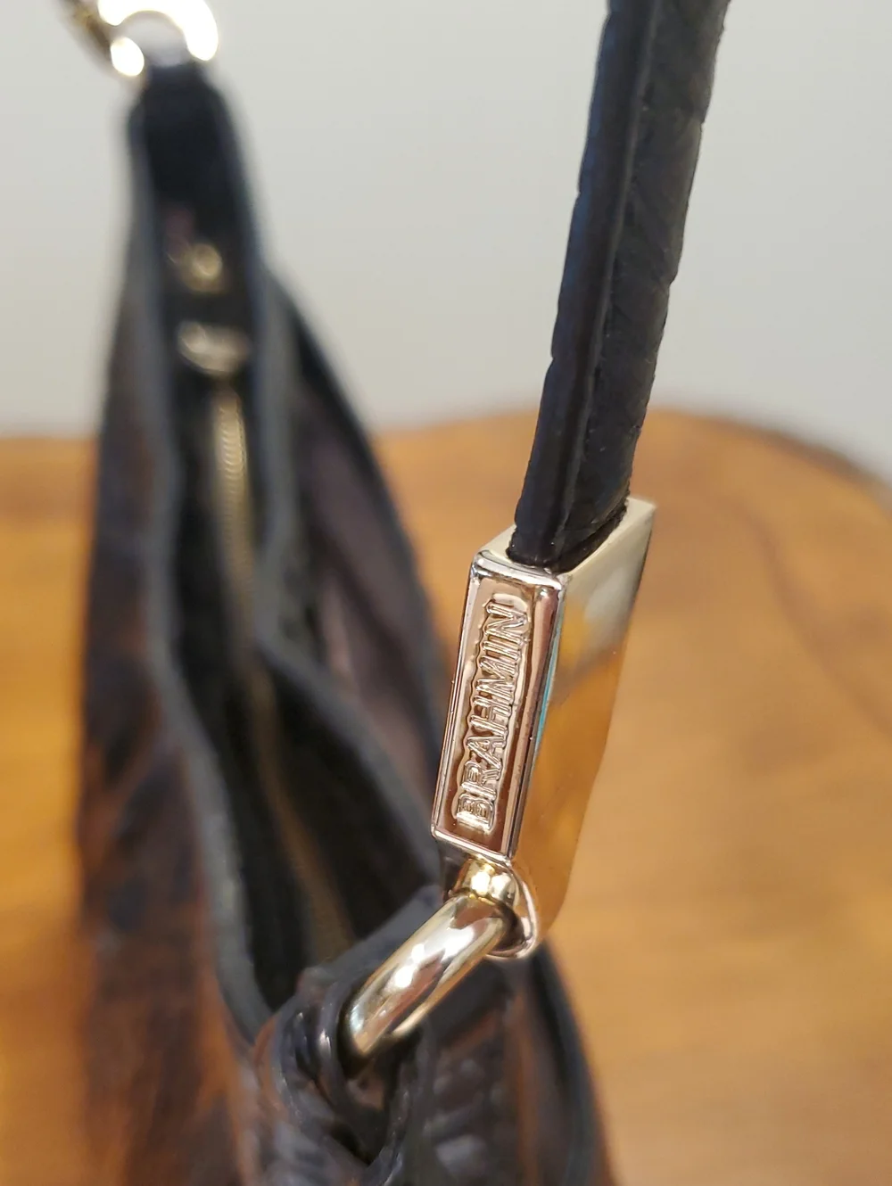 Brahmin Melbourne Croc Shoulder Bag